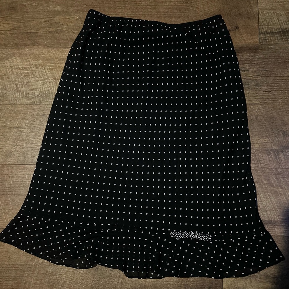 Black Polka Dot Skirt